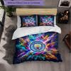 Manchester City Pattern 3 Pieces Bedding Set Soft Microfiber Duvet Cover with Pillow Cases for Bedroom
