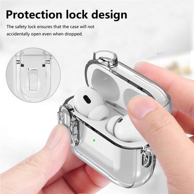 Прозрачный Хрустальный Чехол Для Airpods 4 с Надежным Замком Для Airpods Pro 3 2-го 3 2 Прозрачные Ударопрочные Чехлы Для Наушников
