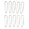 10Pcs Rhinestone Safety Pins Brooches for Women Retro Elegant Easy To Match Safety Pins for Sweater