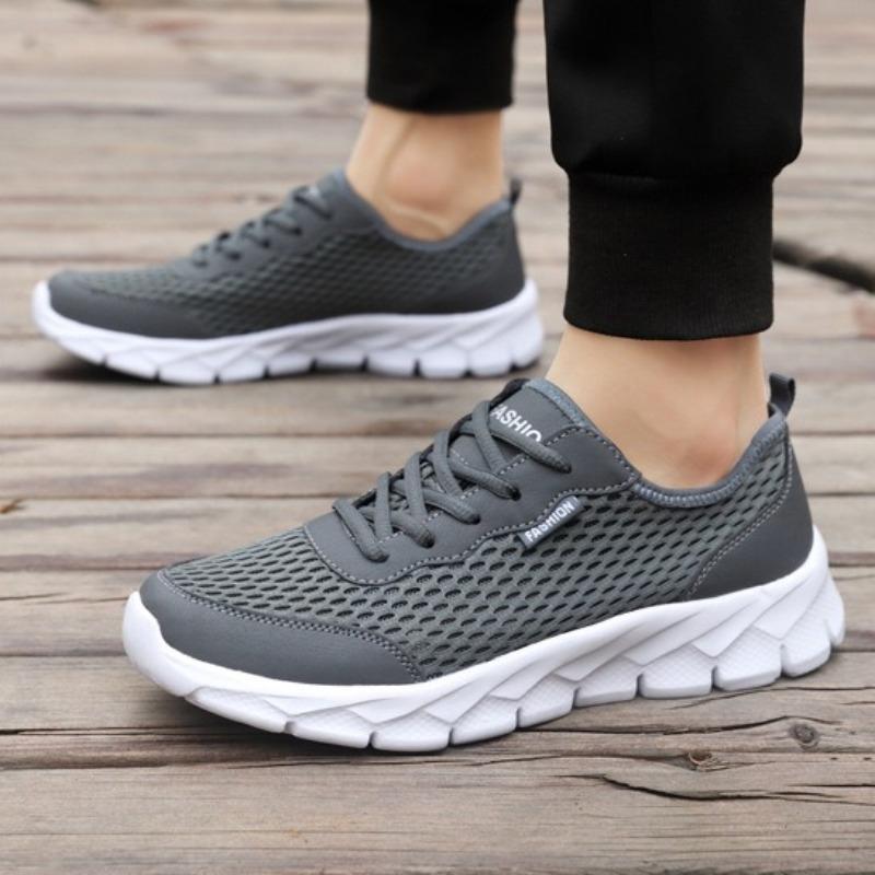 Fashion Men Sneakers Summer Lightweight Breathable Mesh Running Men's Shoes,anti Slip Wear-resistant Platform Sneakers Tênis Masculino