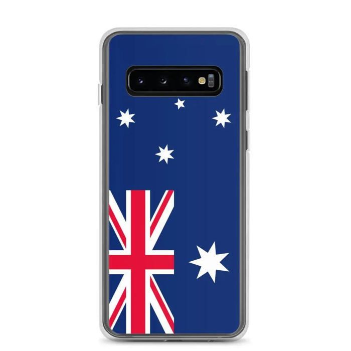 Coque Téléphone - Samsung - Galaxy S10 - Drapeau Australien - Souple - Multicolore