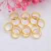 100pcs 18K Gold Bag, Color-Preserving Double-Hole Ferrule, Over-Wire Bag Ring, Beaded Color Bag, Bead Ring, Bead Frame Diy Beaded Accessories.