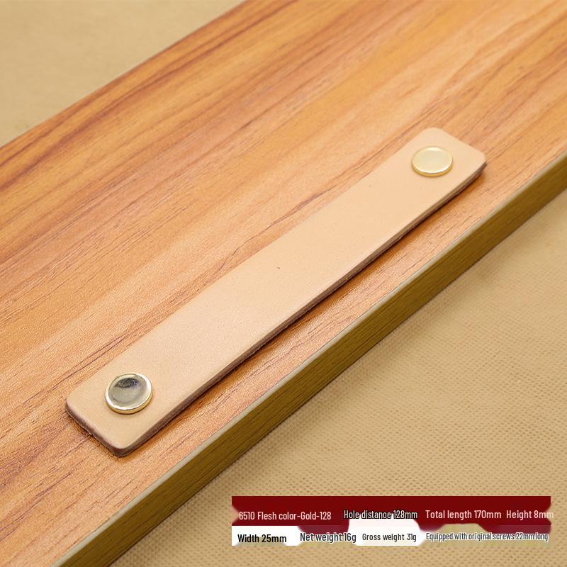 Коричнево-Черная Кожаная Ручка для Чемоданов, Сумок, Ящиков и Шкафов