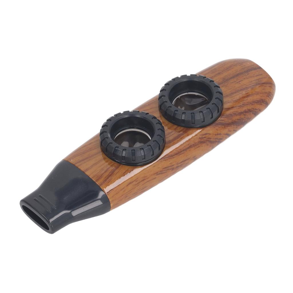 Казу-флейта с двумя отверстиями, регулируемый музыкальный духовой инструмент с диафрагмой для исполнения.