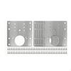 6x Cabinet Hinge Repair Plate Door Kit with Holes Easy Installation Fixing
