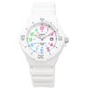 Casio LRW-200H-7BV Аналоговые часы для женщин и детей, глянцевые белые и разноцветные, модель для зарубежного рынка [параллельный импорт]