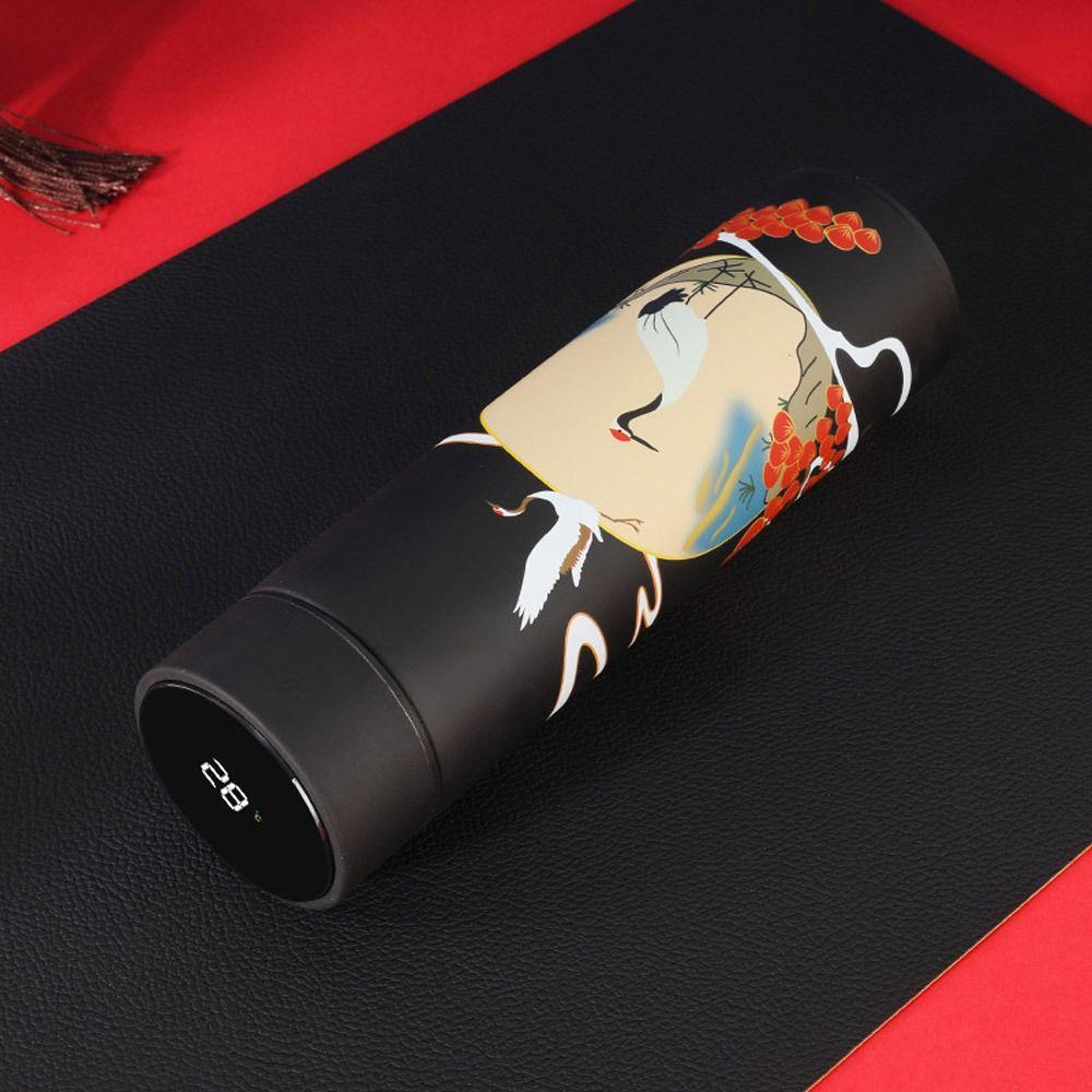 Бутылка для воды Вакуумные термосы Интеллектуальный дисплей температуры Премиальная дорожная кружка Кружка в китайском стиле