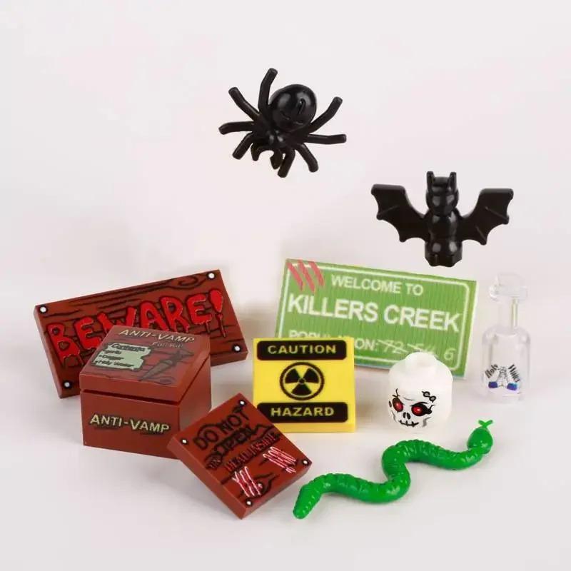 Конструктор Принтованные Кирпичики Морепродукты Овощи Мороженое Экспресс-посылка Компьютерный Контроллер Рождественские Хэллоуин Подарки MOC