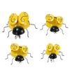 4 шт./компл. Декоративное металлическое украшение в виде шмеля для сада на заднем дворе, украшение для стены, акцент D5X1