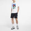Nike T Shirts Men's White Crew Neck Moderate Straight Fit CV4823-100