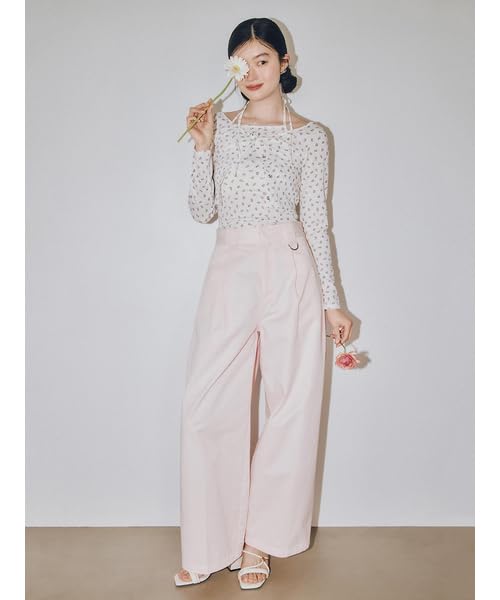 Lily Brown LB x Dickies Tuck Baggy Pants LWFP251099PNK0