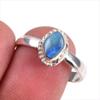 Кольцо из натурального австралийского опала из стерлингового серебра 925 пробы S.9 U3y05