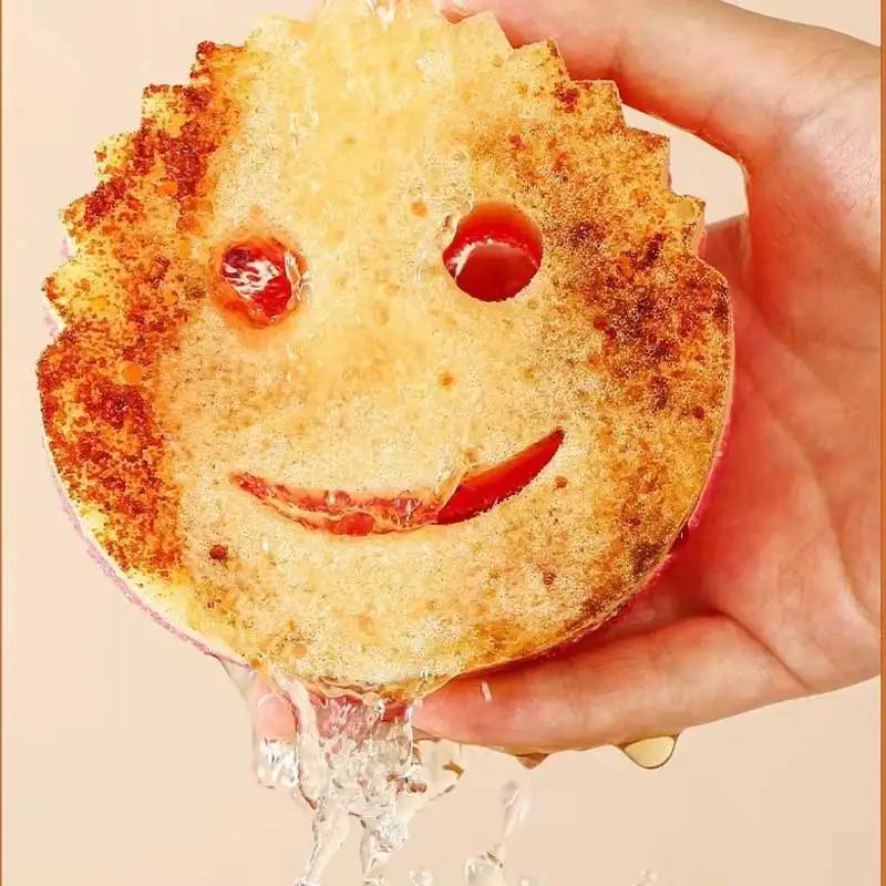 Двусторонняя губка для мытья посуды, мочалка для кухонной мытья, губка Miracle, бытовая кухонная волшебная губка для чистки