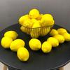 12pcs Artificial Fake Lemons Realistic Faux Fruits Photography Props For Home Kitchen Table Decoration