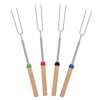 Stainless Steel Barbecue Skewers Retractable Barbecue Forks U-shaped BBQ Tools and Cotton Candy Skewers for Grilling