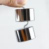 Silver Double Hooked Weight Set with Case Metal Slotted Weights  General Science