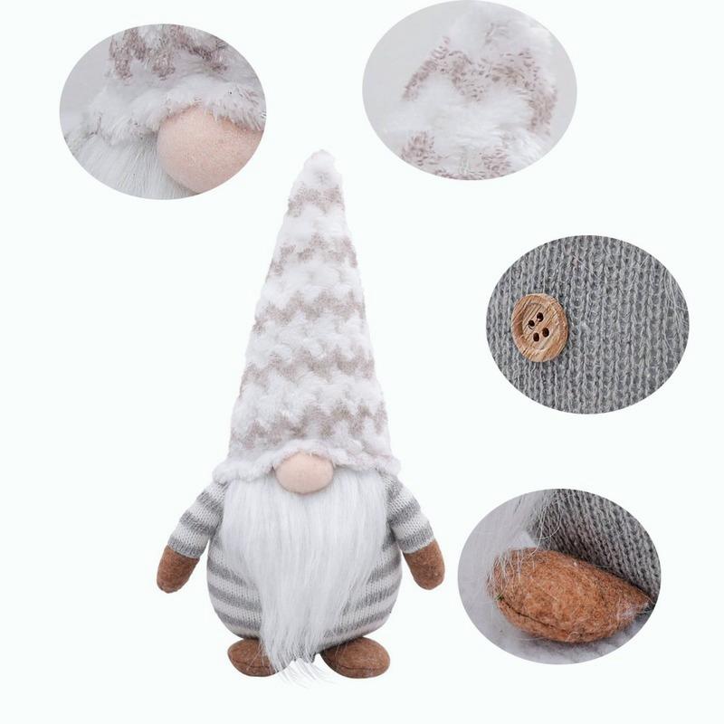 Nordic Plush Knitted Christmas Decoration Faceless Doll New Year Forest Elderly Ornaments
