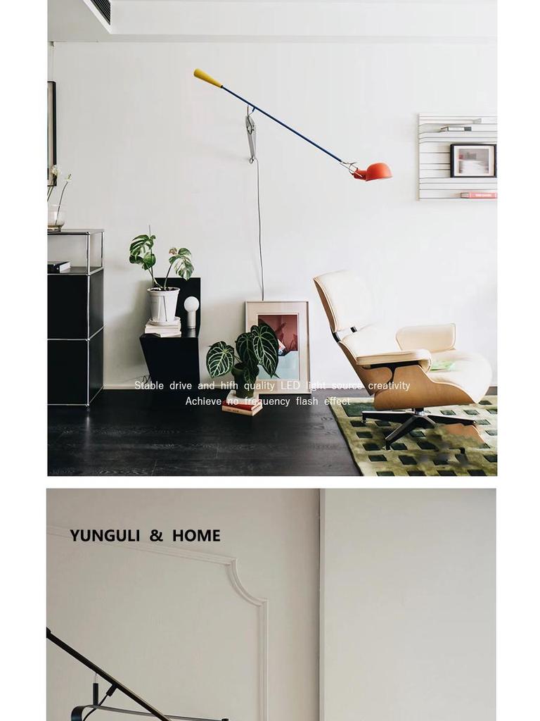 Итальянский настенный светильник Flos 265 в индустриальном стиле середины века с поворотным кронштейном - Минималистичный дизайн для гостиной или уголка для чтения