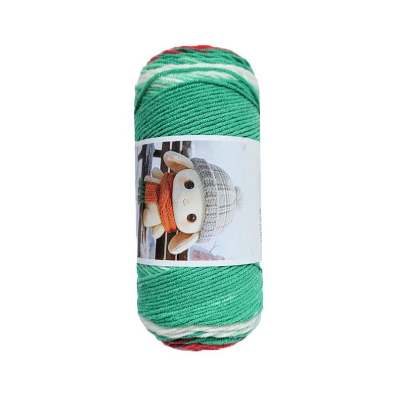 5-Ply Colored Combed Cotton Baby Yarn for Hand-Knitting and DIY Crochet Projects, Ideal for Flower Bouquets and Medium-Thickness Blankets