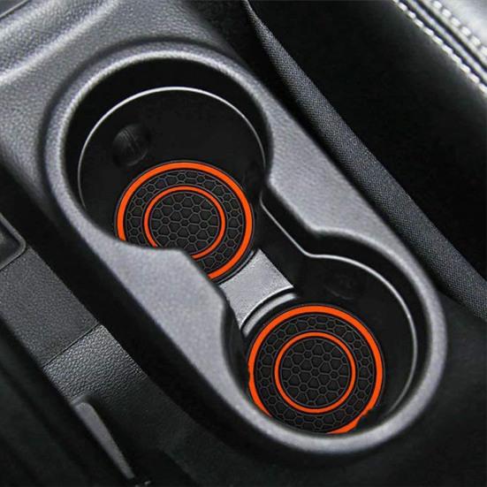 2 шт. автомобильные подставки под стаканы термостойкие нескользящие водонепроницаемые канавки универсальный держатель для стаканов аксессуары для салона автомобиля