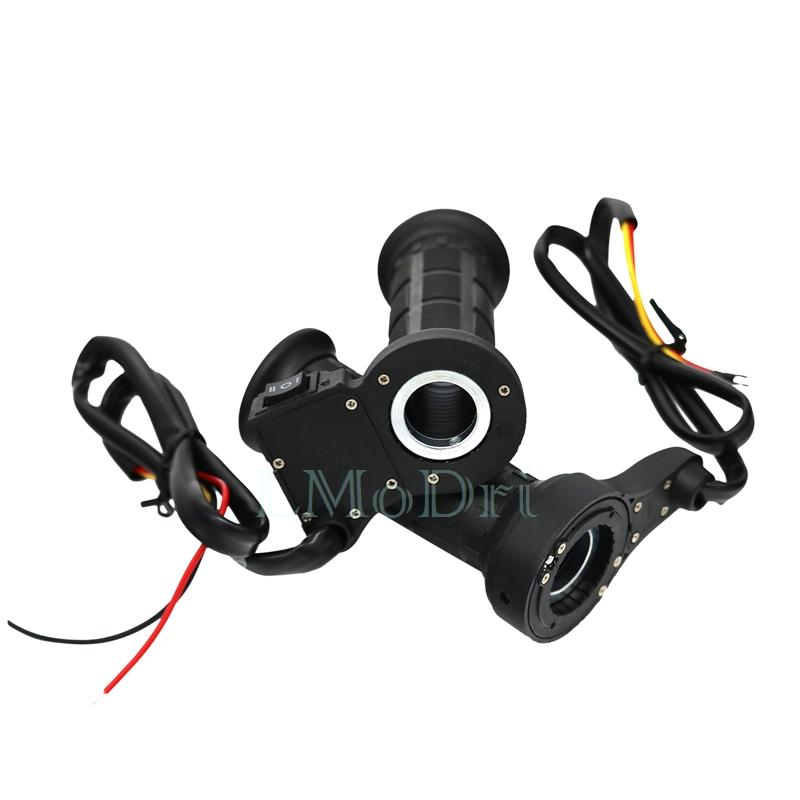 LMoDri Мотоцикл 7/8 "22 мм Горячие ручки Электрический руль с подогревом Ручная теплая ручка Подогреватели для квадроциклов Универсальная ручка