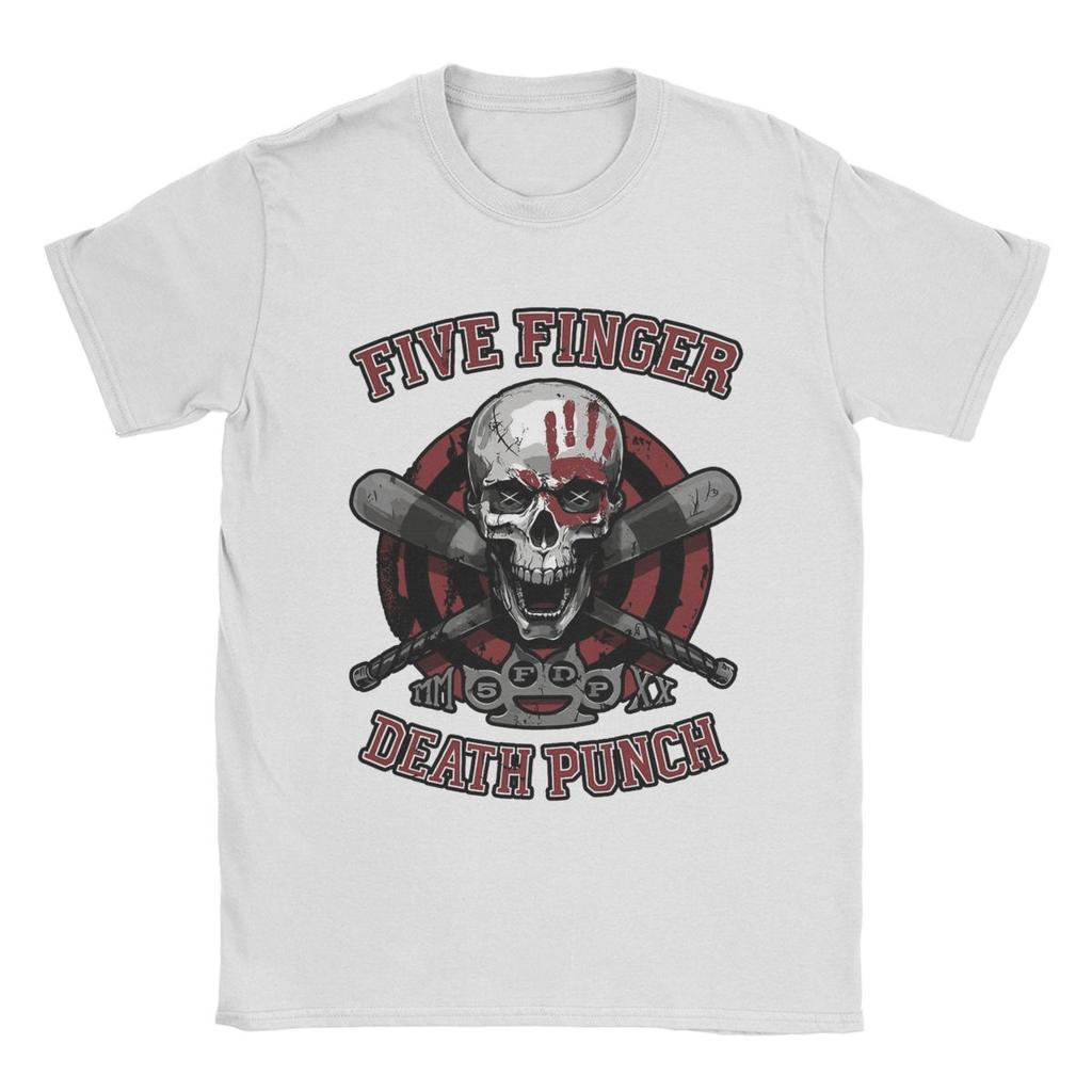 Five Finger Death Punch 5FDP T Shirt Men Pure Cotton Novelty T-Shirts O Neck Tee Shirt Short Sleeve Tops Gift Idea