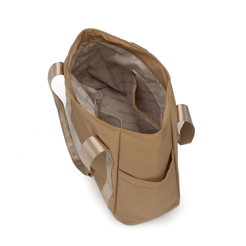 Large Capacity Tote Bag Women's Multi-Compartment Nylon Shoulder Bag