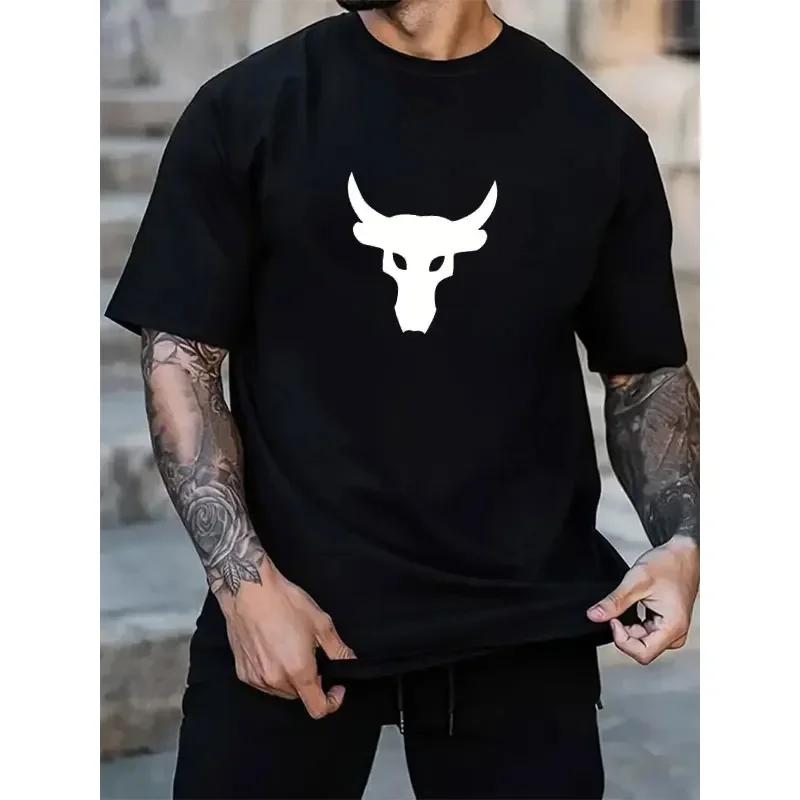 Men's Print T-shirt High Quality Pure Cotton Men's Top Trend Brand Casual Sports T-Shirt for Men Oversized Men T-shirt Clothing