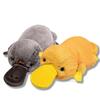 45cm Funny Cartoon Platypus Plush Doll Pillow Yellow Gray Lying Long Platypus Plush Toy Home Decoration Gift for Boys and Girls