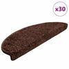VidaXL Stair Treads 30 Pieces 65 X 21 X 4 Cm Brown Semicircular Large 3365815