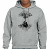 Electric Guitar Tree Mens FunnyHoodie Acoustic Bass Rock Music Band Strings