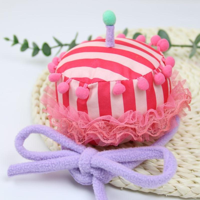 Шляпа на день рождения, тканевая детская маленькая шляпа со свечой, украшение на день рождения для родителей и детей, шляпа