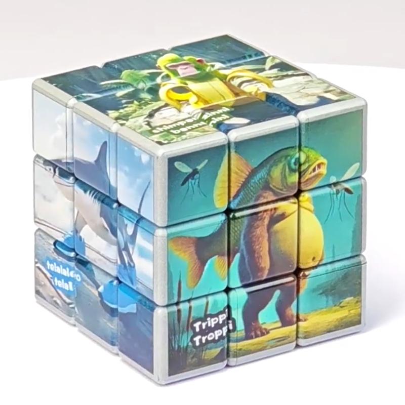 New Italian Brainrot Themed Tung Tung Tung Sahur Tralalero Tralala Magic Cube