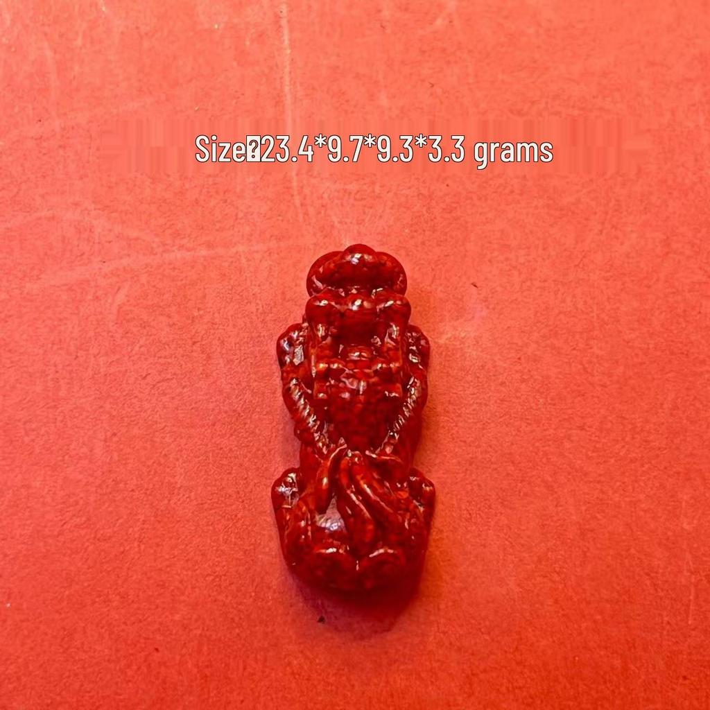 Original Gold-Plated Cinnabar Turtle Shell Fu Plaque and Gourd Pouch Accessories