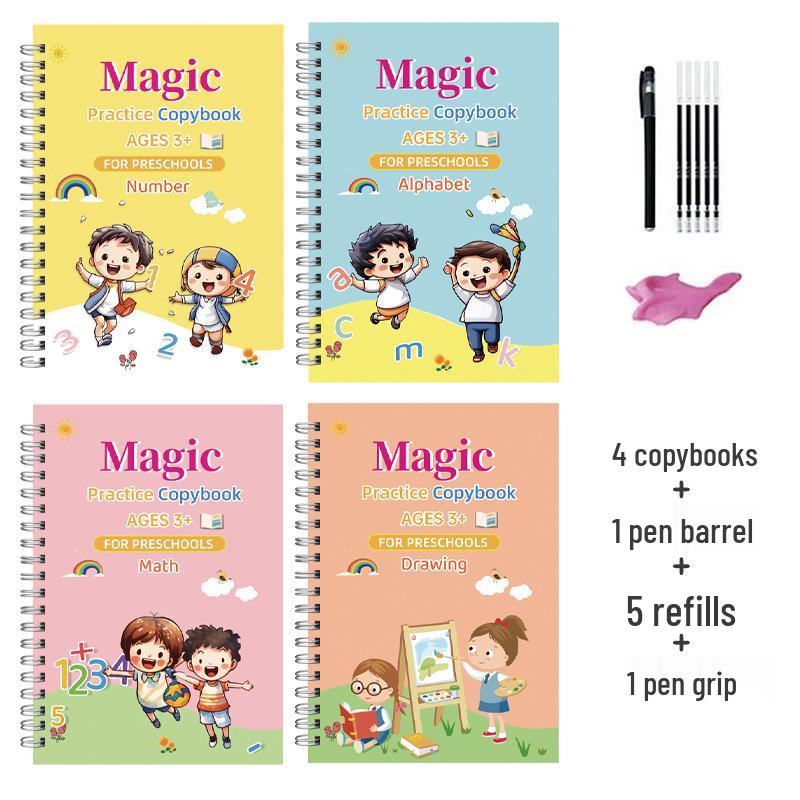 Transition & Fun Calligraphy Book: English Practice & Drawing for Kindergarten to Primary Students