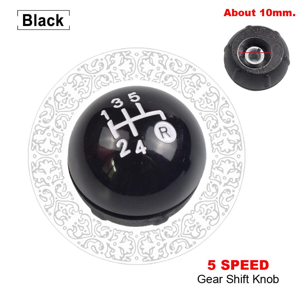 5 6 Speed Gear Shift Knob for Fiat 500 2012-2018 Chrome+Red 55344048