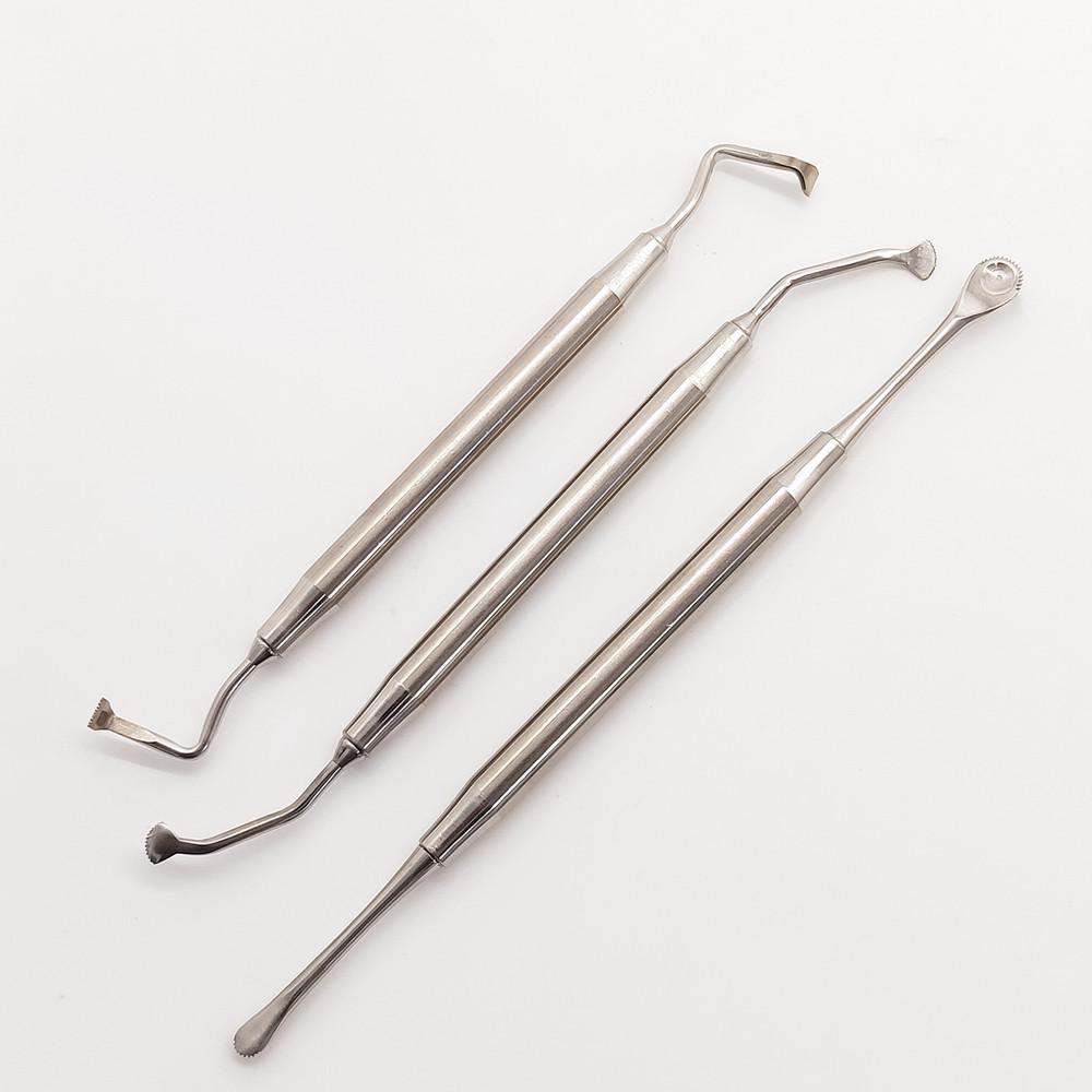 Хирургический инструмент для зубного имплантата, надкостничный подъемник для отражающего ретрактора, зубчатый кончик, инструмент для уменьшения натяжения кожного лоскута