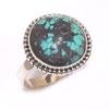Кольцо из чистого серебра 925 пробы с натуральным тибетским бирюзовым камнем, размер 9,5 o9y90