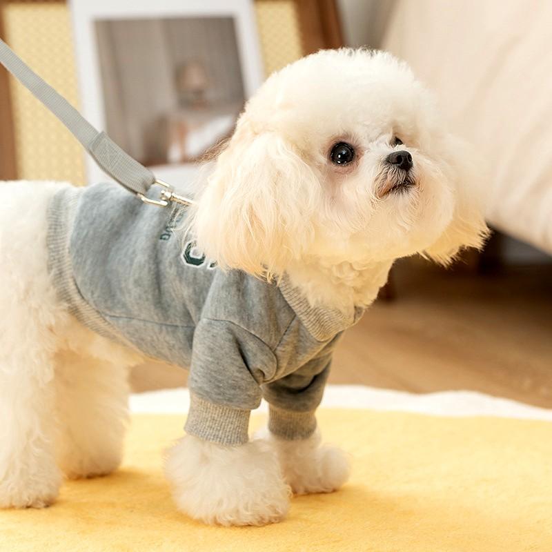 Зимняя одежда для собак Толстовки с капюшоном для собак Pet Letter Пуловер для щенков Теплое пальто для собак Одежда для кошек Чихуахуа Французский бульдог 2024 Толстовка для собак
