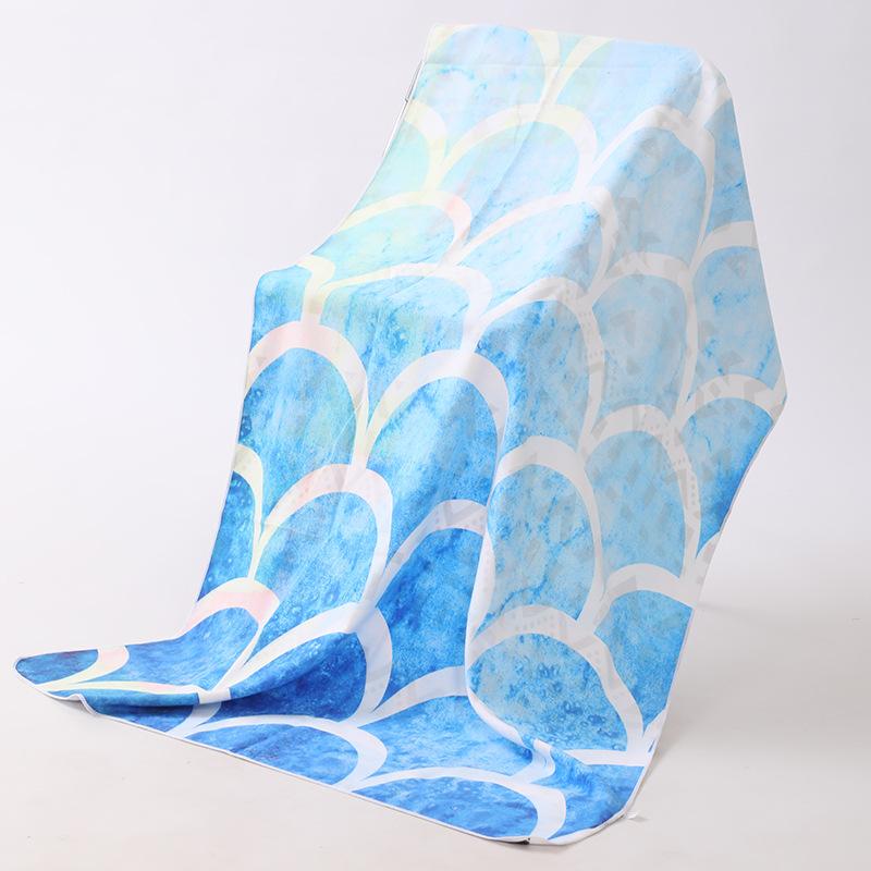 Locomotive Enthusiasts Sports Towels Quick-drying Double-sided Velvet Beach Towels Printed Bath Towels