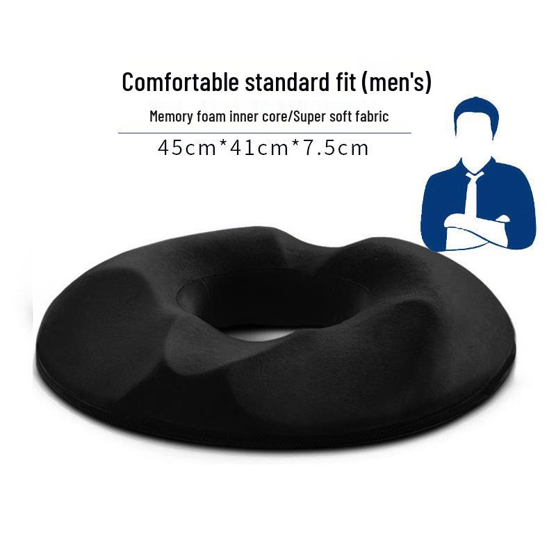 Memory Foam Breathable Cushion for Office Chair and Car - Relieves Long Sitting Discomfort