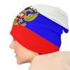 Шапка-бини с российским флагом, унисекс, зимняя теплая шапка, женские вязаные шапки, герб России, шапки-бини Skullies, шапки для женщин унисекс