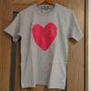 Серая футболка Play Comme des Garcons Размер S Эксклюзив для Японии Унисекс