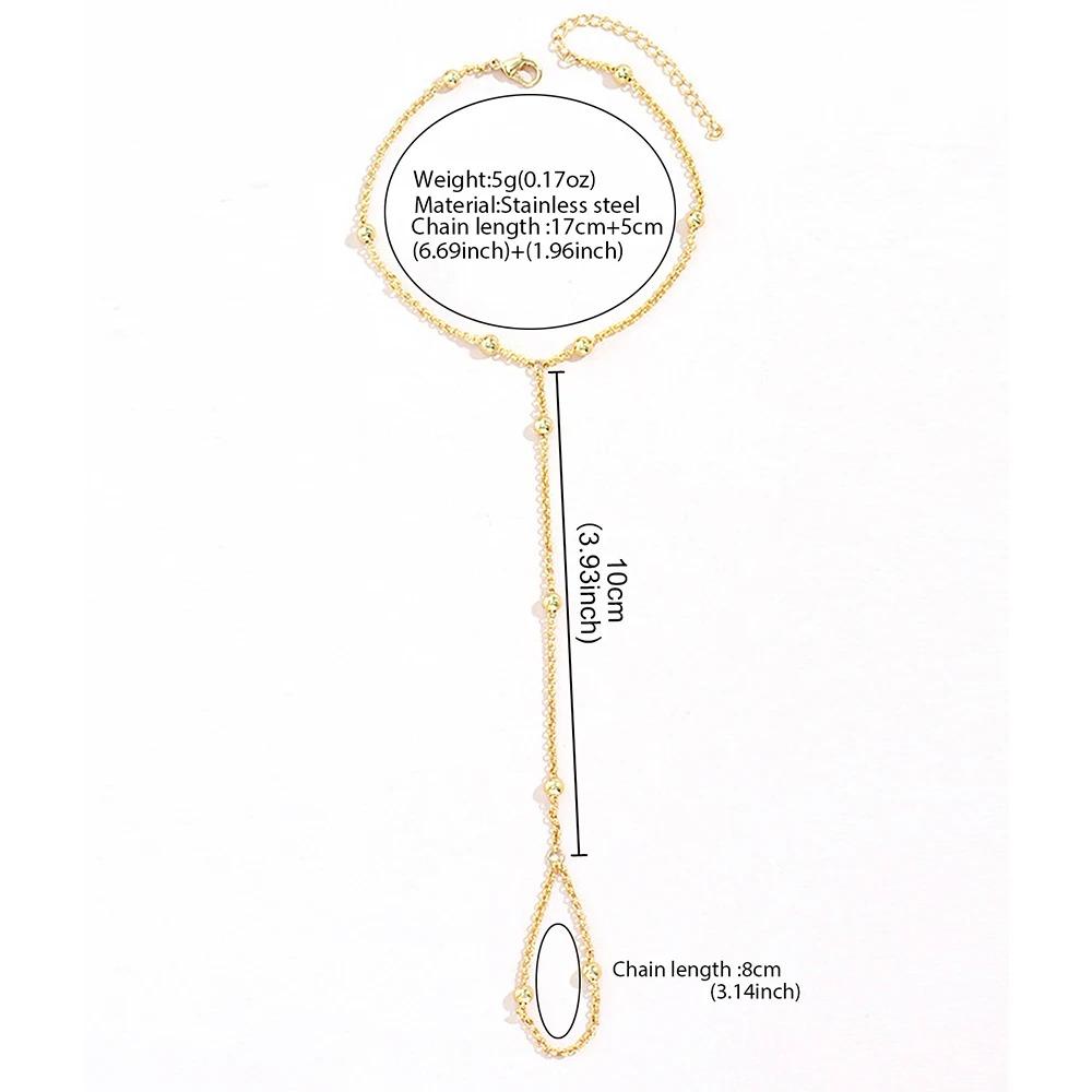 Простая цепочка из рисовых бусин, креативный браслет в стиле легкой роскоши, новый браслет-цепочка, женский