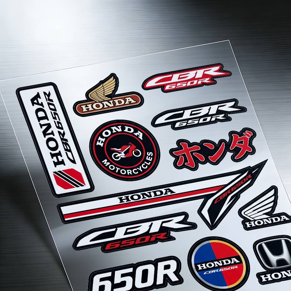 ДЛЯ HONDA CBR650R Мотоциклетные Светоотражающие Наклейки Водонепроницаемые Декали для Шлема Скутера Бензобака Ящика для Инструментов Гоночные XL0