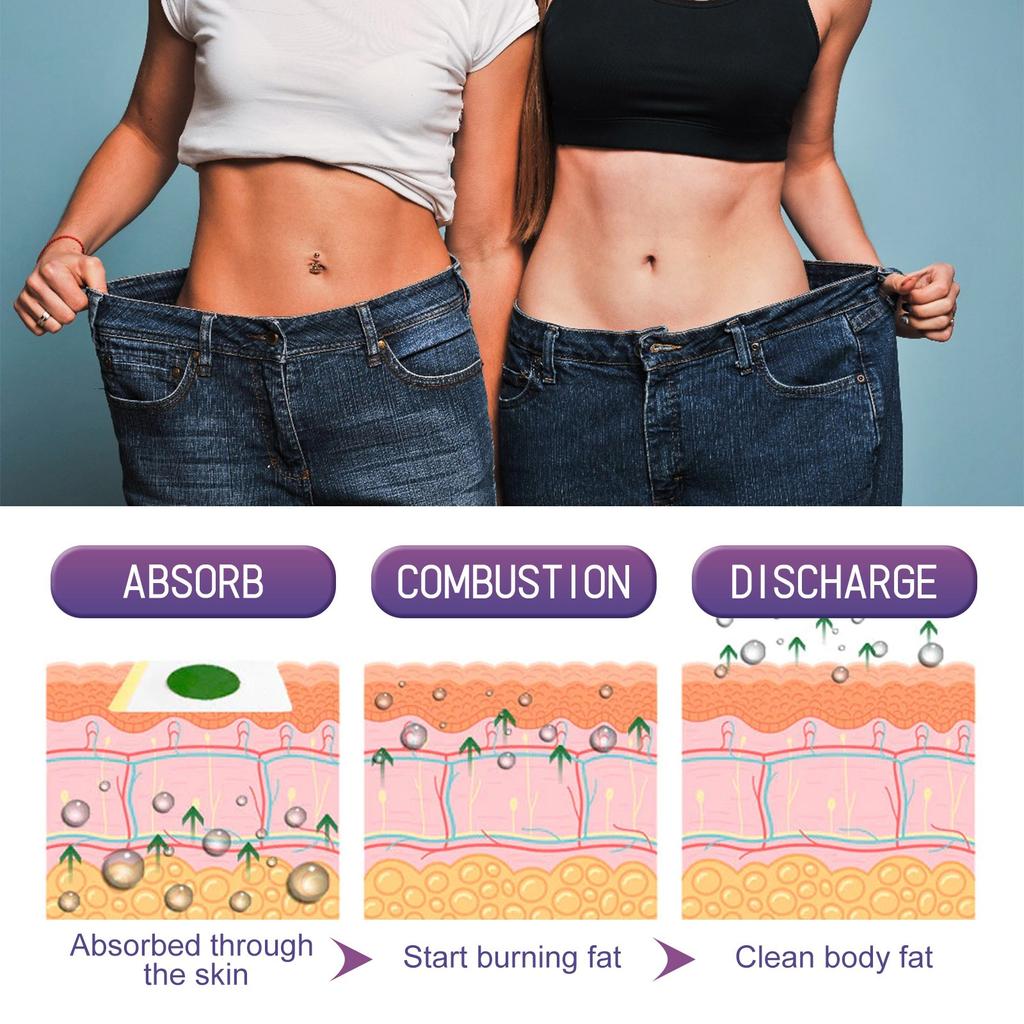 Здоровый пластырь для похудения, укрепляющая наклейка для тела, наклейка для похудения, подтягивающая кожу живота и ног, пластырь для коррекции фигуры из натуральных ингредиентов 10 шт.