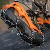 1 Pair Shoes Crampons with 8/10 Stainless Steel Teeth Chain Non-Slip Shoes Spikes Snow Ice Cleat Outdoor Walking Climbing Hiking Boots Grippers Cover