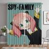 Shades Spy X Family Window Curtain for Room 2 Panel Blackout Curtains Tulle for Bedroom Halloween Decoration Partition Living