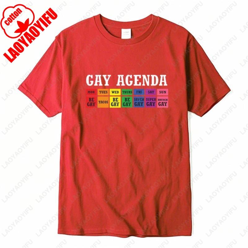 Retro Comfort LGBTQ The Gay Agenda Tshirt Pride Month Sweatshirt Ally Gift Equality Crewneck Transgender Rights Tees Unisex Tops