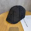 Retro Uk Patterned Beret Cap For Men And Women With Breathable Sunshade Cotton Summer Wear